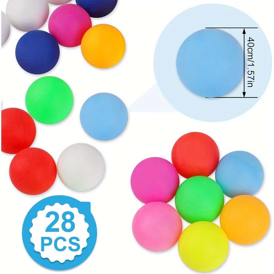 28 PCS 40mm Ping Pong Balls For Table Tennis, Games, Arts, Can Be Given As A Gift To Friends Who Love Sports