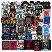 50 piezas de pegatinas con diseños de graffiti geniales de la Ruta 66 para decorar fundas de teléfono, patinetas, cajas de herramientas, maletas, computadoras y guitarras