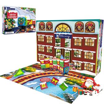 Christmas Countdown Magnetic Building Blocks Toy, Christmas-Themed Surprise Gift Box Randomly Sent, 3D Creative Construction Toy, Suitable As Christmas & Birthday Gift Surprise
