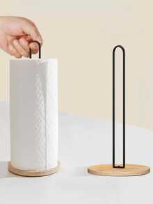 1pc Kitchen Paper Towel Holder For Storing Cling Film And Paper Towels, Suitable For Home Use. This Paper Towel Holder Is Perfect For The Kitchen, Making It Easy To Store Paper Towels And Handle Spills And Messes.