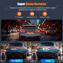 Cámara Dashcam 4K SUZWIP con GPS, WiFi, Visión Nocturna, 32GB y Ángulo 170° - Negro - Ver 3