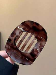 3pcs/Set Women Minimalist Caramel Leopard Print Hair Clips, 9cm/3.54in, Fashionable & Versatile Hair Accessories, Elegant Style Suitable For Daily Wear, Casual Party, Commute, Vacation, Hairstyling, Washing Face, Showering, Makeup And Matching Clothes & Other Accessories, Hair Slide, Hair Barrettes - Multicolor - View 14