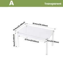 Acrylic Spice Rack, Stackable Cabinet Organizer, Suitable For Kitchen Storage, Spice Rack, Cabinet Countertop, Transparent Display Rack, Divider Rack For Cups, Plates