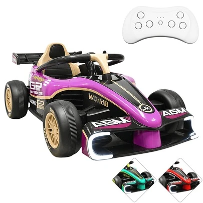 Joykoo Montable Electrico para Niños Carro de Carreras Bluetooth Control Remoto Batería 12v Apto a Partir de 3 Años Soporta hasta 30 kg