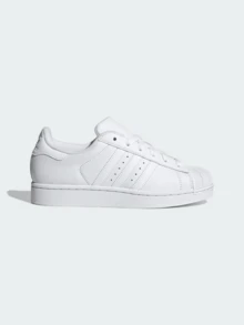 Adidas Originals Superstar II Shoes For Women, Shell-Toe Casual Activewear Sneaker For Daily Wear, Minimalist Low Top Sneaker For School And Workday Chic, Color Block Sneaker For Women's Fall Outfits, Black And White Shoe For Skate Outfits - 雲白/雲白/核心黑色 - 查看 1