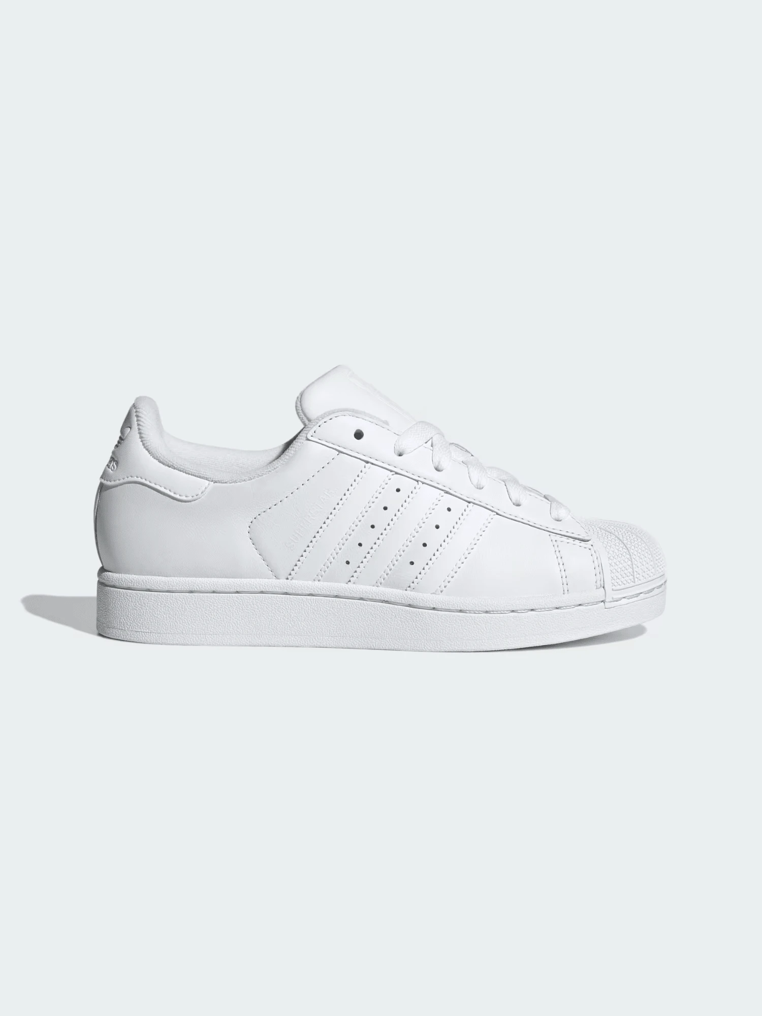 Adidas Originals Superstar II Shoes For Women, Shell-Toe Casual Activewear Sneaker For Daily Wear, Minimalist Low Top Sneaker For School And Workday Chic, Color Block Sneaker For Women's Fall Outfits, Black And White Shoe For Skate Outfits - 雲白/雲白/核心黑色 - 查看 1