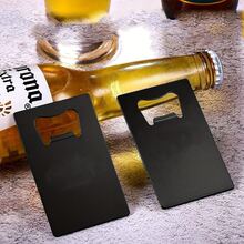 50 Stainless Steel Card Bottle Openers - Black Dog Teeth - View 3