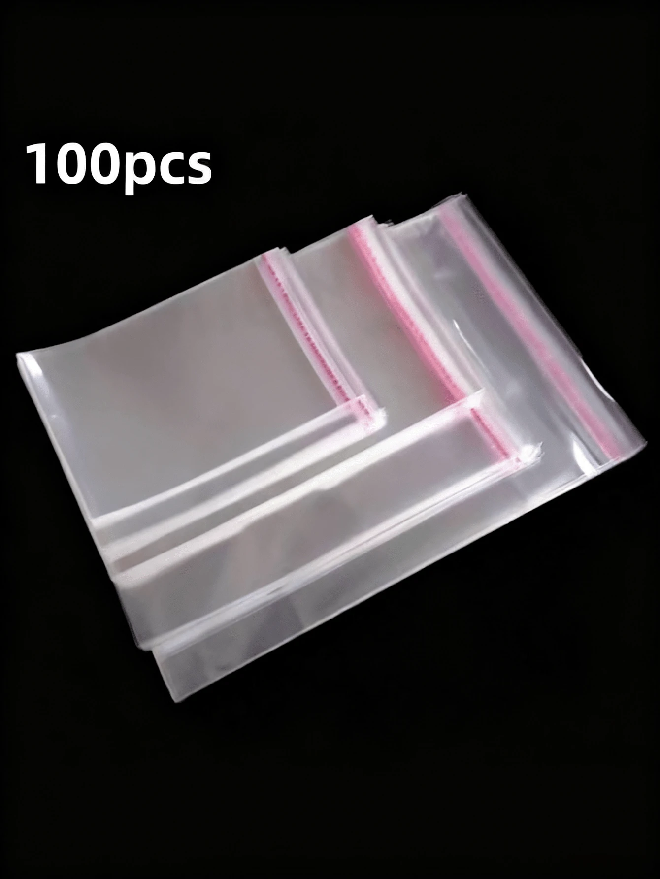 Grands sacs en cellophane auto-scellants, adhésifs, sacs en plastique cellophane transparents et refermables pour l'emballage de vêtements, t-shirts, pantalons, ornements, sacs OPP, sacs plastiques refermables pour l'emballage à grande échelle de petits cadeaux, de faveurs de fête et de jouets. Convient aux articles de différentes tailles, S/M/L/XL. Peut être utilisé pour les vêtements, les chemises, les pantalons, la nourriture, la peinture, l'emballage de cadeaux de fête. Sacs d'emballage unicolore pour les cadeaux de fête.