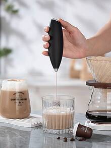 Electric Milk Frother, Wireless Home Use, Small Milk Frother Lid, Mixer, Coffee Milk Frother, Hand Held Mixer - Multicolor - View 4