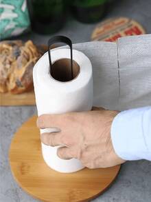 1pc Kitchen Paper Towel Holder For Storing Cling Film And Paper Towels, Suitable For Home Use. This Paper Towel Holder Is Perfect For The Kitchen, Making It Easy To Store Paper Towels And Handle Spills And Messes.