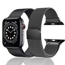 Correa de reloj de estilo milanés compatible con Apple Watch Band 41mm/44mm/40mm/42mm S10/38mm/45mm/46mm/49mm para mujeres/hombres, pulseras de metal de acero inoxidable de estilo milanés, correas compatibles con bandas Series 10/9/8/7/6/5/4/3/2/SE Ultra 2 Accesorios para smartwatch