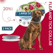 2 Pack Flea & Tick Collar For Large Dogs – Over 18 Lbs, Waterproof, 8 Month Control - 2 Pack - 查看 1