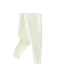 Balabala Young Girls Thermal Lined Leggings 2025, Warm Winter Pants - Milky White - View 5