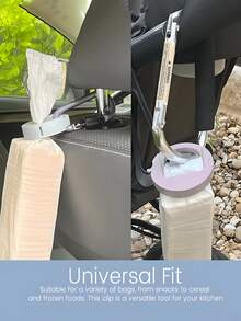 1 pieza Clips de sellado de alimentos, Clips reutilizables a prueba de humedad para alimentos, Clips portátiles de sellado de bolsas de alimentos, Multifunción, Adecuado para sellado de cocina, patatas fritas, cereales y pan. - Multicolor - Ver 4