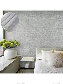 1 rollo de papel tapiz autoadhesivo y removible de PVC gris, fácil de aplicar, adecuado para cocina, dormitorio, sala de estar, encimera, decoración y renovación de muebles