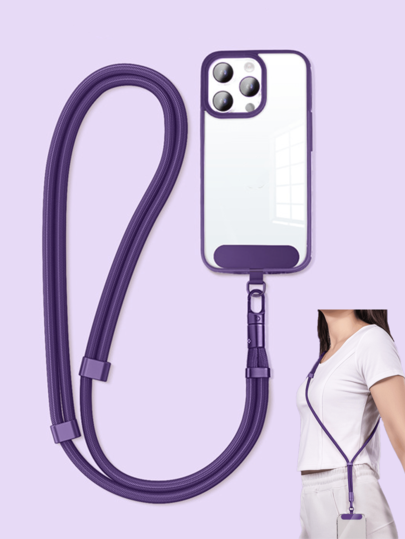 Handyband Umhängeband, kann am Hals von Frauen getragen werden, hochwertiger Anhänger-Gurt, breite Version, Clip gegen Diebstahl und Verlust, neue einstellbare Gürtelhalterung, fortschrittlicher männlicher stabiler und langanhaltend Ringverschluss, Hängende Kette Anhänger