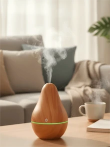 1个牛油果造型加湿器，130毫升/USB供电家用空气净化器，创新简约室内喷雾器 - 多色 - 查看 2