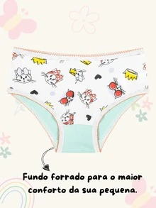 DCP Kids Kit Of 10 Basic Printed Cotton Children's Panties, 1 To 8 Years Old, School Girl's Set - 彩色 - 查看 4