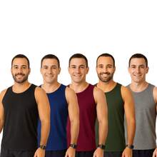 Kit Of 5 Men's Dry Fit Training Tank Tops - Nhiều màu - Xem 1