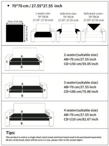 1 pieza Funda de cojín de sofá de felpa gruesa y suave de estilo minimalista, protector de sofá a prueba de mascotas, antideslizante y antipolvo, funda decorativa de sofá, fácil de limpiar, se ajusta a sofás de 1 a 4 plazas, sofás en forma de L, adecuado para sala de estar, dormitorio, estudio, oficina, fiesta, club, exterior