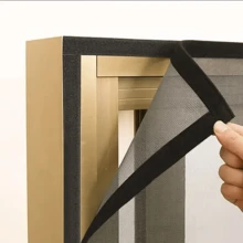 1 pieza Pantalla de puerta y ventana a prueba de mosquitos, fácil instalación, extraíble, sin perforación, malla adhesiva, mosquitera de ventana reutilizable, esencial para el hogar