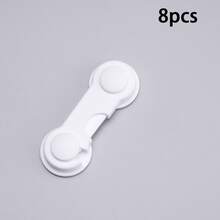 10 件/5 件/1 件婴儿锁，塑料橱柜锁，易于安装，适用于橱柜、抽屉、冰箱，带防夹保护，3.74 英寸 X 1.41 英寸，婴儿必备，新生儿好礼物