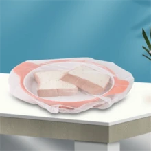 1 peça de tela de chuva de poliéster durável para coberturas externas - repelente de mosquitos e detritos, capa branca, serve em baldes padrão, repelente de mosquitos, design funcional, cobertura de malha eficaz para prevenir mosquitos, fácil de limpar, pode cobrir baldes de ensopado, pá de lixo, pote de molho, balde redondo, prato quadrado, capa respirável para alimentos