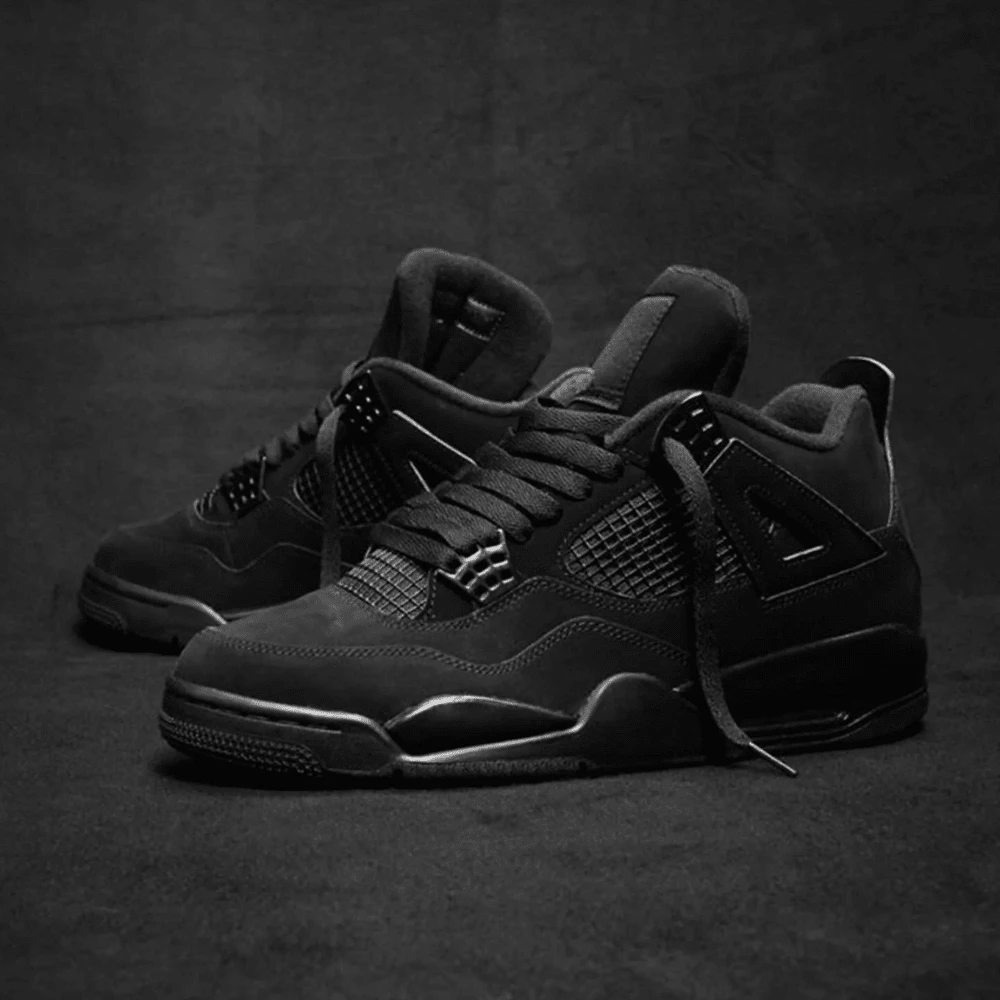 Jordann Air 4 SB Basketball Academy Premium Training Shoes 24Hour Shipping - Black - View 1