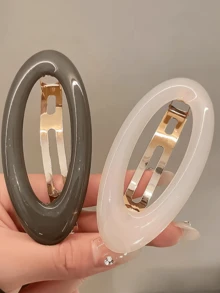 2pcs/1pc Women 4.53in/11.5cm Leopard Print Tortoiseshell Plastic Hair Clips, Fashion Versatile Elegant Minimalist Solid Color Hair Claws, Suitable For Daily, Casual, Party, Commute, Beach, Bun, Ponytail, Washing Face, Makeup, Accessory Fall Fashion Animal Print Claw Clips Autumn Hair Accessories Hair Clutch Clips For Hair Winter For Vacation Outfits Woman - Multicolor - View 5