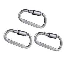 8cm Thick High Quality D-Ring Carabiner Lock, Aluminum Alloy Backpack Clip, Rust-Resistant Spring Snap Hook For Camping, Hiking, Swing, And Gym Hammock