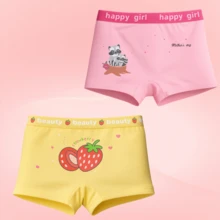 Kit With 10 Boxer Shorts For Girls, Printed, Size 2 To 10 Years, Imported - 彩色 - 查看 4