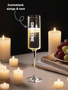 （1只/2只）高品质香槟杯，采用优雅的UV印刷技术，可定制姓名、图案和颜色。个性化香槟杯，适用于婚礼、订婚和周年纪念日——先生和太太祝酒杯套装——是送给新婚夫妇、新娘送礼会和浪漫庆祝活动的完美可重复使用礼物。 - 多色 - 查看 6