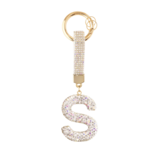 Móc khóa chữ cái đính đá lấp lánh - Mặt dây chuyền pha lê may mắn, Mặt dây chuyền hợp kim sáng bóng cho túi xách & ba lô - Quà tặng hoàn hảo cho sinh nhật & những dịp đặc biệt, Móc khóa túi xách Ba lô Mặt dây chuyền treo xe Quà tặng cho phụ nữ và bé gái, Phụ kiện ví và túi xách, Chữ cái đầu bảng chữ cái A-Z - Bạc - Xem 15