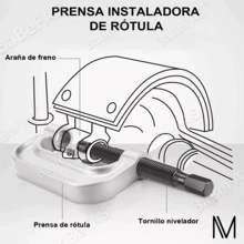 Prensa De Rótula 4 En 1 Instalador De Rótula 2wd 4wd - Plateado - Ver 5