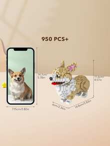 1 mô hình ghép hình 3D hoạt hình hình thú cưng (chó Dachshund/Husky/Schnauzer/Corgi/Dalmatian/Shiba Inu/Poodle/Golden Retriever/Border Collie/Beagle/French Bulldog/Bulldog), trang trí nhà cửa, đồ trang trí bàn làm việc, quà tặng sinh nhật/năm mới. - Nhiều màu - Xem 12