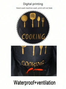 1 pièce Tablier de cuisine imperméable et résistant à l'huile, tablier de cuisine réglable pour hommes et femmes, tablier de chef avec serviette sur le bord, tablier de boulangerie, tablier de cuisine pour la maison, tablier pour adulte, multicolore, tablier imperméable, tablier anti-salissure, tablier de cuisine pour adulte, est un excellent cadeau, cadeau d'Halloween, cadeau de Noël, sapin de Noël, cadeau du Nouvel An