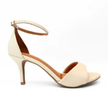 Vizzano Casual Women's Low Thin Heel Single Strap Sandal - 白色 - 查看 3