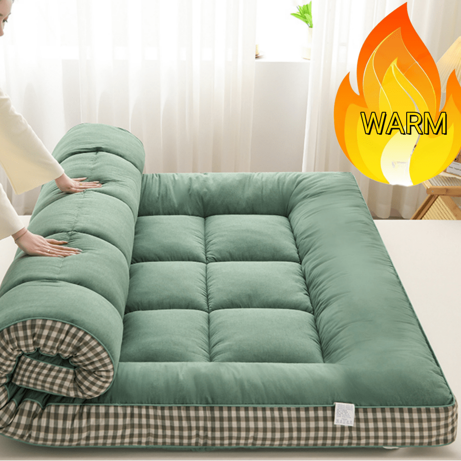 Luxurious 3D Bead Mattress Topper - Ultra-Soft & Breathable Fluffy Bed Pad, Skin-Friendly For Bedroom, Tatami, Dorm, Camping | All-Season 2.36-3.2in Thick Mattress Protector