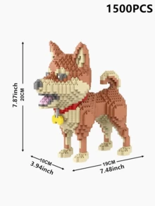 1 mô hình ghép hình 3D hoạt hình hình thú cưng (chó Dachshund/Husky/Schnauzer/Corgi/Dalmatian/Shiba Inu/Poodle/Golden Retriever/Border Collie/Beagle/French Bulldog/Bulldog), trang trí nhà cửa, đồ trang trí bàn làm việc, quà tặng sinh nhật/năm mới. - Nhiều màu - Xem 23