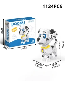1 mô hình ghép hình 3D hoạt hình hình thú cưng (chó Dachshund/Husky/Schnauzer/Corgi/Dalmatian/Shiba Inu/Poodle/Golden Retriever/Border Collie/Beagle/French Bulldog/Bulldog), trang trí nhà cửa, đồ trang trí bàn làm việc, quà tặng sinh nhật/năm mới. - Nhiều màu - Xem 15