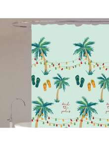 VENECIA Shower Curtains - Orange - View 2
