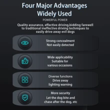 1 Pc, Ultrasonic Dog Repellent Rechargeable Ultrasonic Dog Bark Deterrent With Digital Display - Portable Anti-Barking Training Device For Indoor Outdoor Use, Effective Behavior Aids To Stop Barking And Correct Bad Habits In Dogs,Daily Use