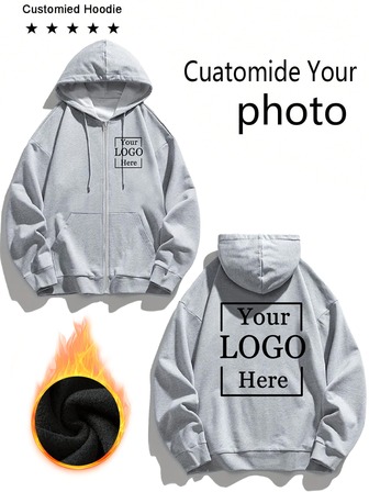 Anpassad damhoodie med dragkedja/Anpassa dina och deras/hans/hennes vackra ögonblick/Familj/Älskade husdjur/Älskares foto/Par/Förälder-barn/Till bästa vännen/Mest älskade barn/Pojkvän eller flickvän/Vinterlångärmad tröja/Paroutfit/Föräldra-barn-set/Thanksgiving/520/Valfritt foto kan anpassas/Inga begränsningar/Välkommen att anpassa