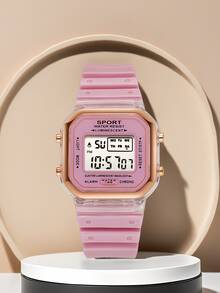 This Unicorn-Shaped Small Square Electronic Watch Is Suitable For Students To Wear, And It Is A Multi-Functional Sports Digital Watch. It Is Very Suitable As A Commemorative Gift For Graduation Season, And Can Also Be Used As A Gift For Halloween, Christmas, Children's Day, Mother's Day And Other Festivals. - Multicolor - View 16