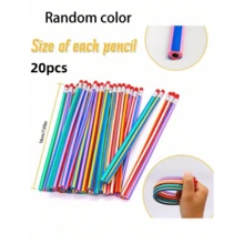 5/10/20pcs Flexible Soft Pencils, Magic Bendable Pencils, Multi-Colored Fun Soft Pencils With Erasers, Perfect Gifts, Birthdays, Holidays, Christmas Party Gifts, Gift Bag Fillers, Perfect Party Favors