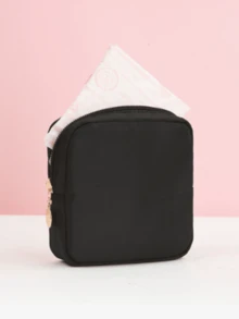 Sanitary Pad Organizer, Data Cable Pouch, Miscellaneous Storage Bag, Organizer Pouch Available In Multiple Colors, Waterproof Fabric, High Cost-Performance Ratio, Multifunctional Menstrual Cup Storage Bag, Portable Menstrual Pad Organizer, Tampon Case, Storage Pouch, Cushioning Bag, Period Tool Kit, Suitable For Women, Teens, And Girls' School Supplies, Bohemian Style. - Multicolor - View 5