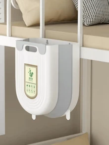 6L/10L Collapsible Trash Can Wall Mounted Slim Trash Can With Trash Bag Container Plastic Hanging Trash Can For Kitchen Bathroom Camping Car Accessory Foldable Trash Can Large-Capacity Material Easy-To-Clean For Motorhome Home Car Kitchen