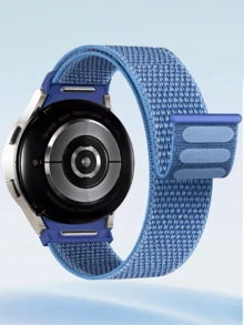 20mm Elastic No Gap Nylon Band Compatible With Samsung Galaxy Watch 7/6/4/Classic/5 Pro 44mm 40mm 43mm 47mm 42mm 46mm,Breathable Nylon Loop Bracelet Compatible With Galaxy Watch 7 20mm Watch Strap Smartwatch Accessories,Women Men