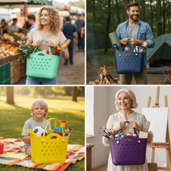 [恐怖趣味] 大型万圣节糖果袋和服装道具 - 轻质 EVA 手提袋，定制设计 - 防污，开口设计，非常适合万圣节糖果、派对礼品和秋季装饰 | 耐用且易于清洁