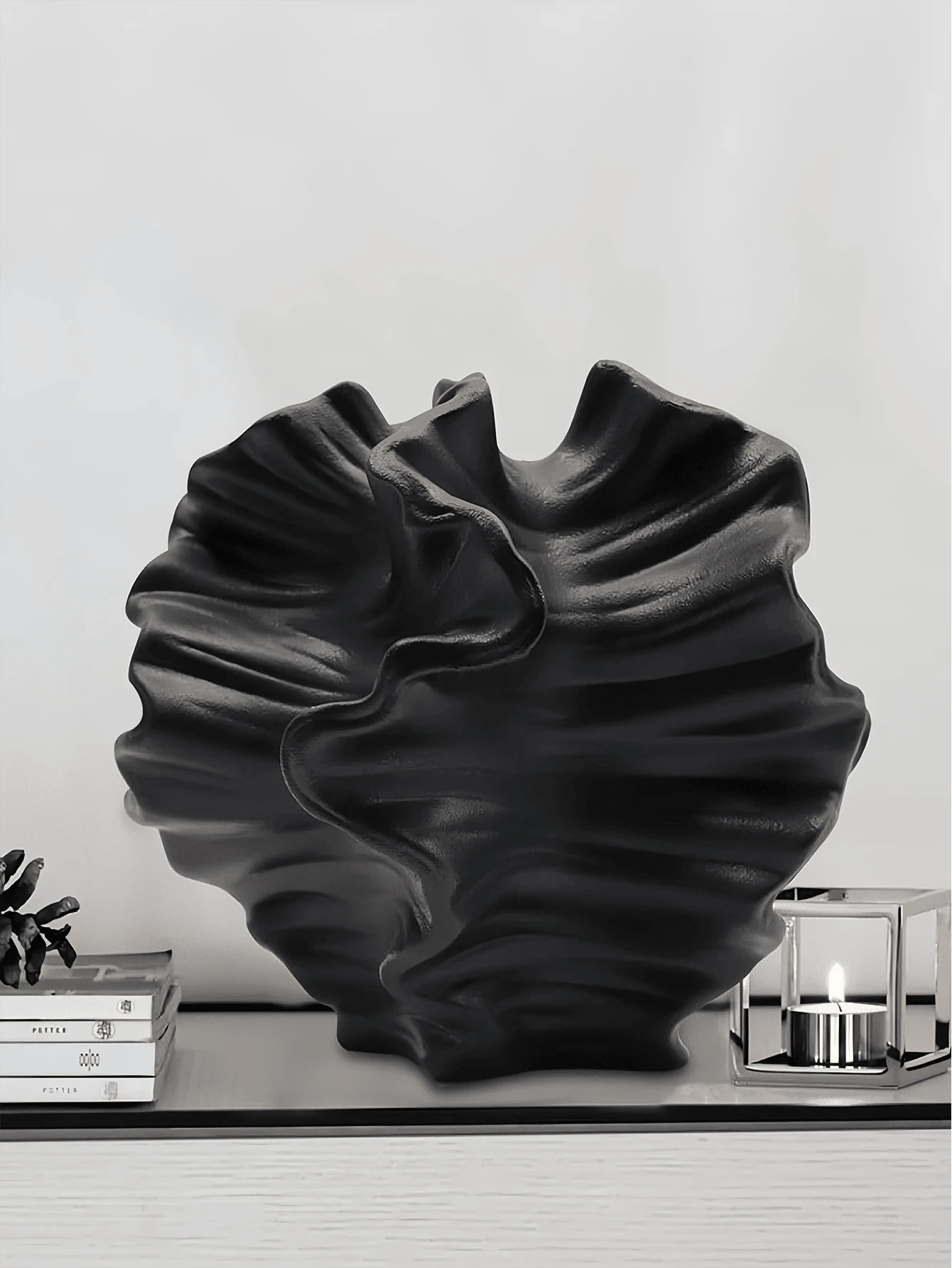 Vase décoratif en résine moderne et minimaliste, décoration pour salon, entrée, meuble TV, bureau, table basse, style de vie de luxe, pot de fleurs artistique haut de gamme, décoration de style wabi-sabi pour la maison